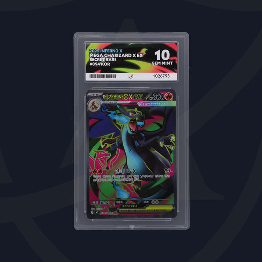 Pokémon Mega Charizard X ex 094/080 Inferno X Koreanisch | ACE 10 Gem Mint