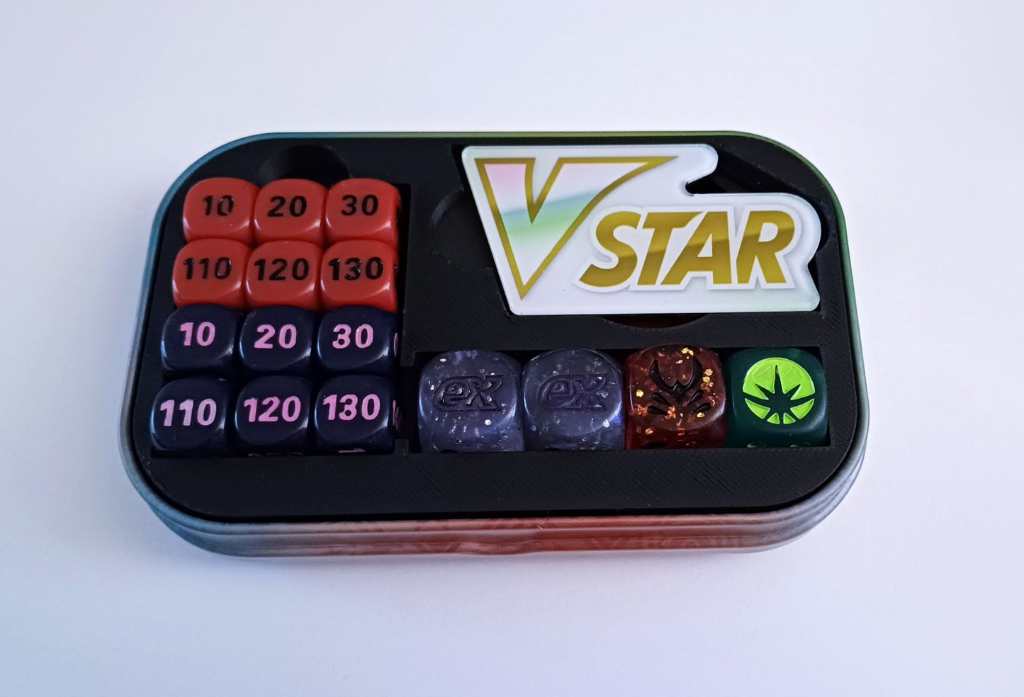 Pokemon Mini Tin Organizer Insert Würfel und Marker Aufbewahrung