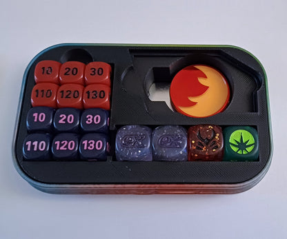 Pokemon Mini Tin Organizer Insert Würfel und Marker Aufbewahrung