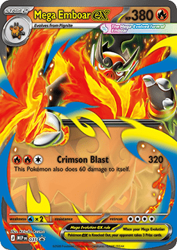 Mega Emboar ex - MEP Black Star Promos (Promo) [MEP-035]