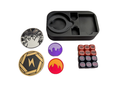 Pokemon Mini Tin Organizer Insert Münzen, Würfel & Marker Aufbewahrung