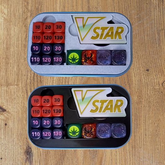 Pokemon Mini Tin Organizer Insert Würfel und Marker Aufbewahrung