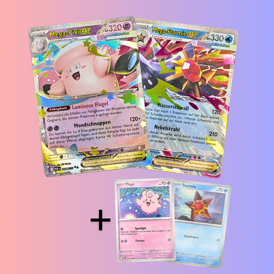 Mega Pixie & Mega Starmie EX Set - Optimale Ordnung