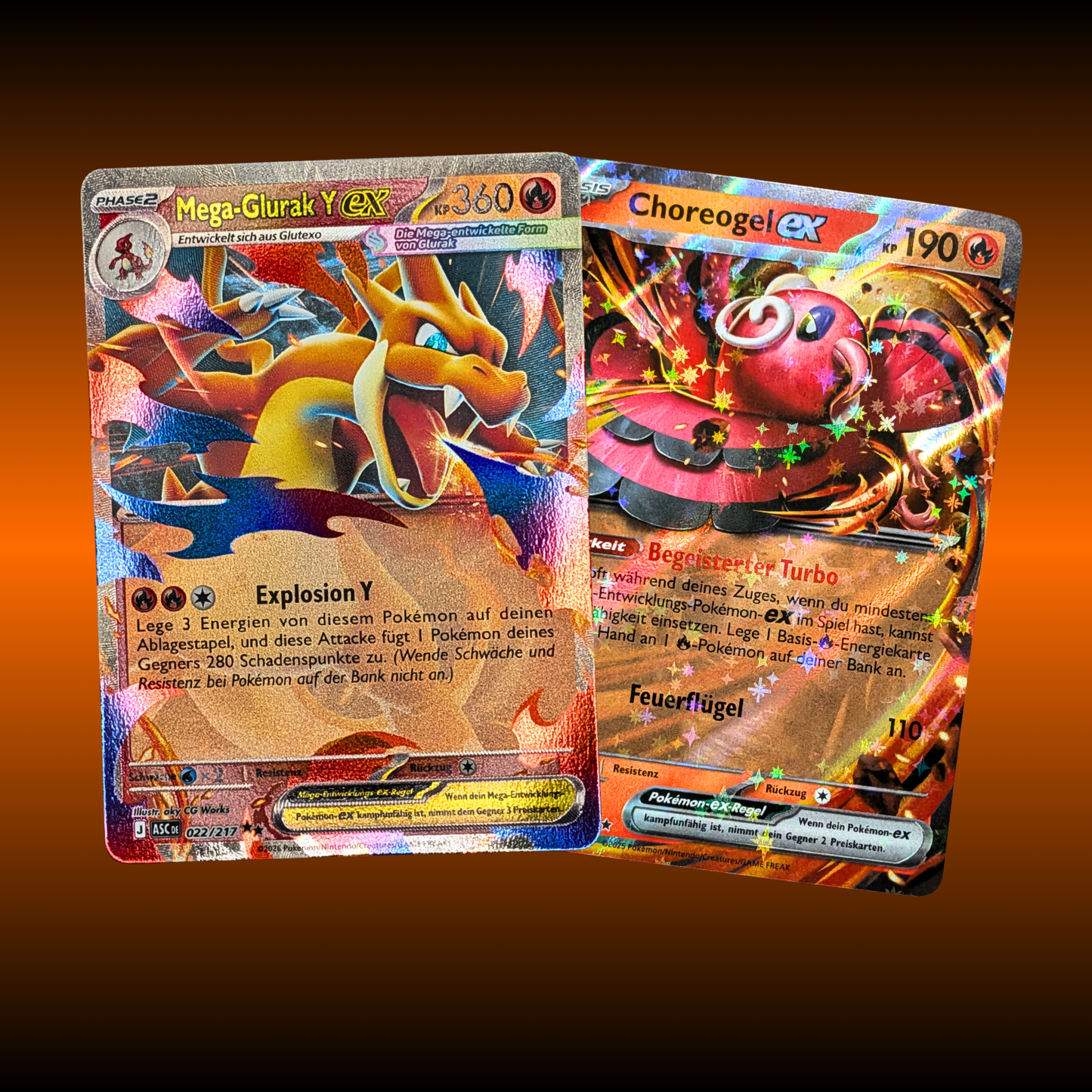 Mega Glurak Y EX & Choreogel EX Set